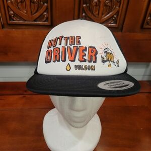NWOT Volcom Not The Driver Trucker Hat